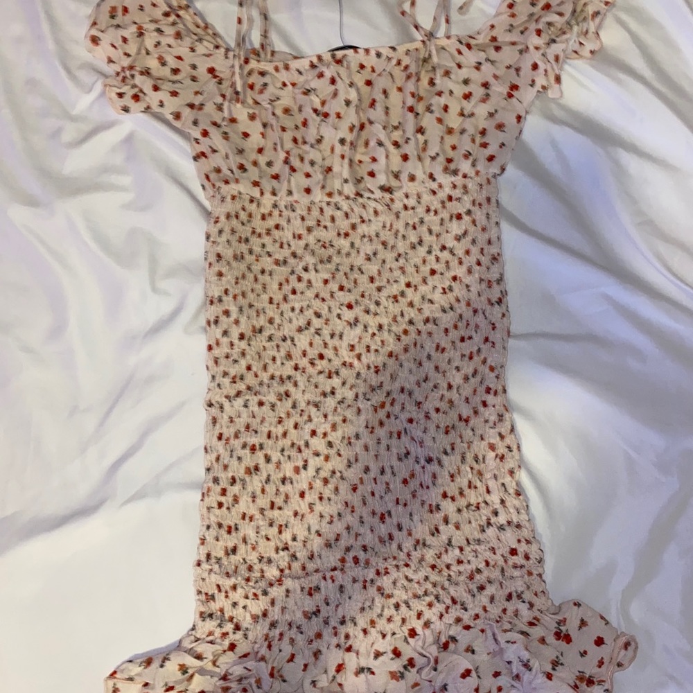 Mini Flower Pattern Dress - Picture 4 of 5